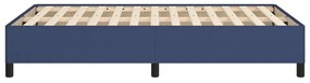 vidaXL Πλαίσιο Κρεβατιού χωρίς στρώμα Μπλε 120x190 εκ. Υφασμάτινο