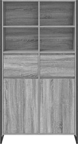 vidaXL Πλαϊνό γραφείο Γκρίζο Σονομα 81 x 36 x 150.5 εκ.