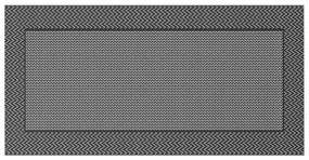 vidaXL Χαλί εξωτερικού χώρου Μαύρο και γκρι 300 x 500 cm PP