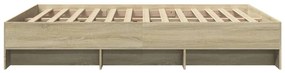 vidaXL Πλαίσιο Κρεβατιού Χωρ. Στρώμα Sonoma Δρυς 160x200 εκ. Επ. Ξύλο