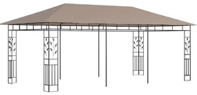 vidaXL Κιόσκι με Αντικουνουπικό Δίχτυ Taupe 6x3x2,73 μ. / 180 γρ./μ²