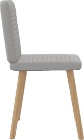 vidaXL Καρέκλες τραπεζαρίας 4 τεμ Cloud Grey Fabric