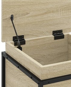 Κουτί Αποθήκευσης με Sonoma Δρυς 40x40x51,5 εκ. Επεξ. Ξύλο - Καφέ