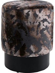 Stool Cherry Astoria Grey Black Ø36cm Limited - Γκρι