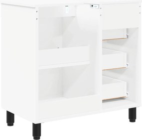 vidaXL Έπιπλο μπάνιου Λευκό 60 x 35 x 60 εκ. Επεξεργασμένο Ξύλο