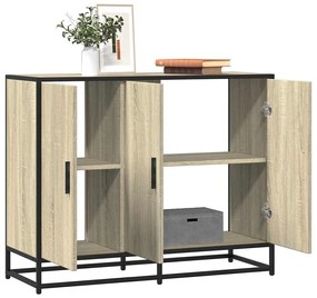 vidaXL Sideboard Sonoma Oak 94x35x76 cm Κατασκευασμένο ξύλο