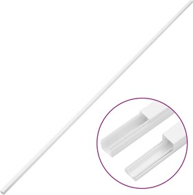 vidaXL Κανάλι Καλωδίων 10 x 10 χιλ. 10 μ. από PVC