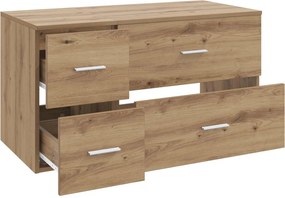 vidaXL Σετ Επίπλων Μπάνιου 2 τμχ. Artisan Δρυς Επεξεργασμένο Ξύλο