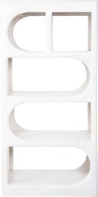 ΡΑΦΙΕΡΑ ΚΟΜΜΟ HANDYR HM9706 ΜΑΣΙΦ ΞΥΛΟ MANGO ΣΕ ΛΕΥΚΟ ΧΡΩΜΑ 60x35x120Υεκ.