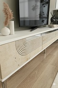 Stewehome Σετ μοντέρνας σύνθεσης τηλεόρασης με ράφι 180x30x41 cm