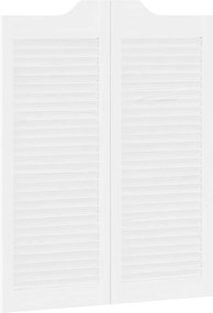 vidaXL Πόρτες Swing Λευκό 100 x 40 cm Μασίφ Ξύλο Πεύκου