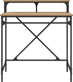 vidaXL Γραφείο Artisan Oak Επεξεργασμένο ξύλο 80 x 50 x 90 cm