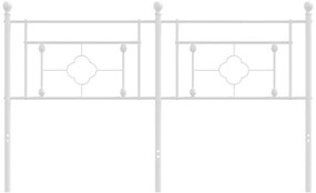 vidaXL Κεφαλάρι Λευκό 160 εκ. Μεταλλικό