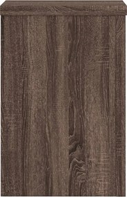 vidaXL Βάσεις Φυτών 2 Τεμ. Καφέ Δρυς 25x25x35 εκ. Επεξεργασμένο Ξύλο