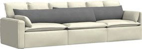 vidaXL Μαξιλάρι Καναπέ 2 pcs Σκούρο Γκρι 200 x 40 εκ. ύφασμα