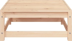 vidaXL Υποπόδιο Κήπου Μασίφ Ξύλο Πεύκου με Μαξιλάρια