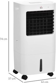 Air Cooler 3 Modes Λειτουργία χρονοδιακόπτη Rollable Plastic White