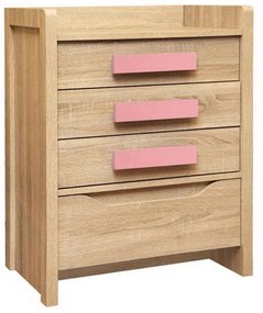 Συρταριέρα Playroom HM10217.03 Sonama-Ροζ 63x40x80cm