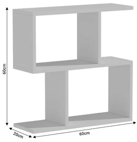 Βοηθητικό τραπέζι Kora pakoworld μελαμίνης sonoma 60x20x60εκ