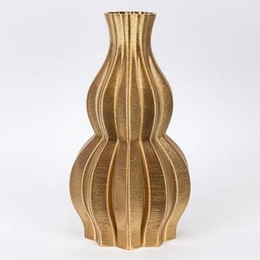 Βάζο Πορσελάνινο 3D 752-21098 19x19x35cm Gold Estheti Home Porcelain