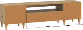 vidaXL Ντουλάπα LED Τηλεόρασης ALKMAAR 153 x 35 x 43 εκ Artisan Δρυς