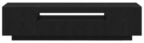vidaXL Ντουλάπι TV Μαύρο 160 x 35 x 40 εκ. Επεξεργασμένο ξύλο