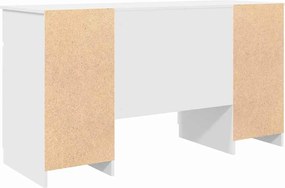 vidaXL Γραφείο με συρτάρι Λευκό 140 x 49 x 76 εκ. Επεξεργασμένο ξύλο