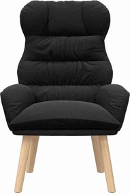 vidaXL Πολυθρόνα Μαύρο 69 x 74 x 93 εκ. Υφάσματος Sherpa