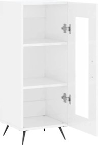 vidaXL Ντουλάπι Γυαλιστερό Λευκό 34,5x34x90 εκ. Επεξεργασμένο Ξύλο