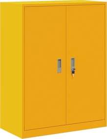 vidaXL Ντουλάπι αποθήκευσης Χαμομηλί κίτρινο 80 x 40 x 105 εκ Ατσάλι