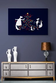 Εικόνα στολισμένο χριστουγεννίατικο δέντρο - 90x60