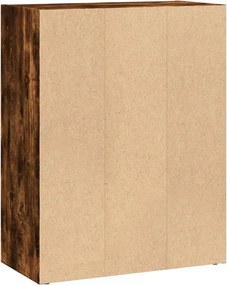 vidaXL Βιβλιοθήκη Καπνιστή Δρυς 60x30x77 εκ. από Επεξεργασμένο Ξύλο