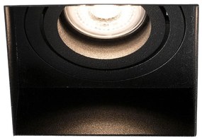 Σποτ Χωνευτό Hyde Black Square 40113 GU10 8,2x5,5cm Black Faro Barcelona Τετράγωνο