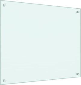 vidaXL Πλάτες Κουζίνας 2 τεμ. Λευκές 70x60 εκ. από Ψημένο Γυαλί