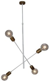 Φωτιστικό Οροφής Eric HL-3524-4 77-3798 60x60x105cm 4xE27 60W White-Bronze Homelighting