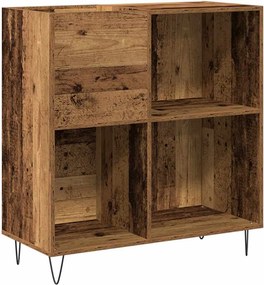 vidaXL Ντουλάπι δίσκων βινυλίου με ράφι artisan δρυς 85 x 38 x 89 εκ.
