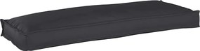 vidaXL Μαξιλάρι Μαύρο 110 x 40 x 8 εκ Ύφασμα Όξφορντ
