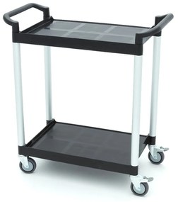 Serving Trolley – 2 Plastic Shelves – 86,5 x 42,5cm