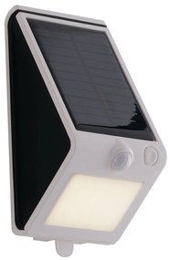 Φωτιστικό Τοίχου - Απλίκα LED-Open-AP Ηλιακό Με Αισθητήρα Κίνησης LED 300 4000K 18,8x9,5x8,6cm White Intec