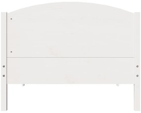 vidaXL Σκελετός Κρεβ. Χωρίς Στρώμα Λευκό 90x200 εκ Μασίφ Πεύκο