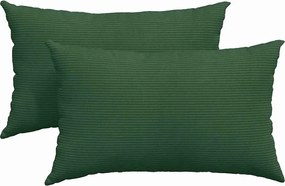 vidaXL Μαξιλάρι Καναπέ 2 pcs Σκούρο Πράσινο 50 x 30 cm