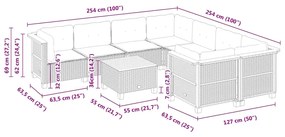 ΣΑΛΟΝΙ ΚΗΠΟΥ ΣΕΤ 9 ΤΕΜ. ΜΠΕΖ ΣΥΝΘΕΤΙΚΟ ΡΑΤΑΝ ΜΕ ΜΑΞΙΛΑΡΙΑ 3261775