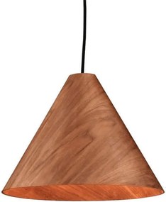 Κρεμαστό φωτιστικό WALNUT 1ΧE27 D33xh180cm σε απόχρωση ξύλου