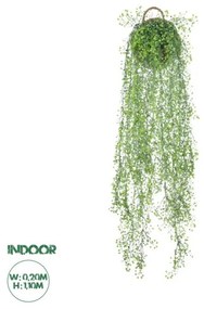 Κρεμαστό Τεχνητό Διακοσμητικό Φυτό Ιτίας Artificial Garden 20630 Globostar 20630