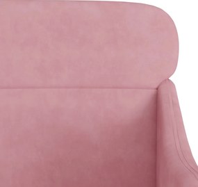 vidaXL Πολυθρόνα Ροζ 63 x 76x 80 εκ. Βελούδινη
