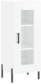 vidaXL Ντουλάπι Γυαλιστερό Λευκό 34,5x34x90 εκ. Επεξεργασμένο Ξύλο