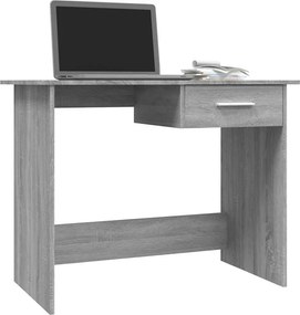 vidaXL Γραφείο Γκρι Sonoma 100x50x76 εκ. από Επεξεργασμένο Ξύλο