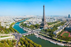 Φωτογραφία Eiffel Tower aerial view, Paris, saiko3p