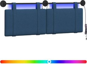 vidaXL Κεφαλάρι κρεβατιού κρεμαστό Μπλε Ύφασμα