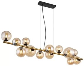 Κρεμαστό Φωτιστικό Οροφής 13xG9 LED 3,5W Κεχριμπάρι Riha 56135-13H Globo Lighting-56135-13H-Κεχριμπάρι 56135-13H